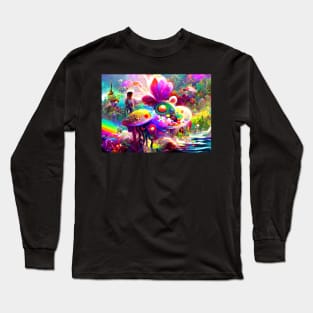 Color Globs | Rainbow Flora Long Sleeve T-Shirt